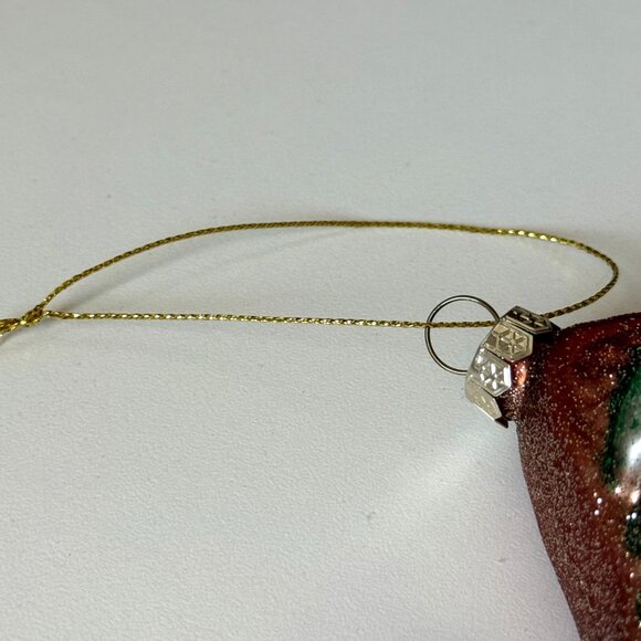 Christmas Holiday Ornament Glass Blown Old World vtg inspired avocado toast - Picture 5 of 13